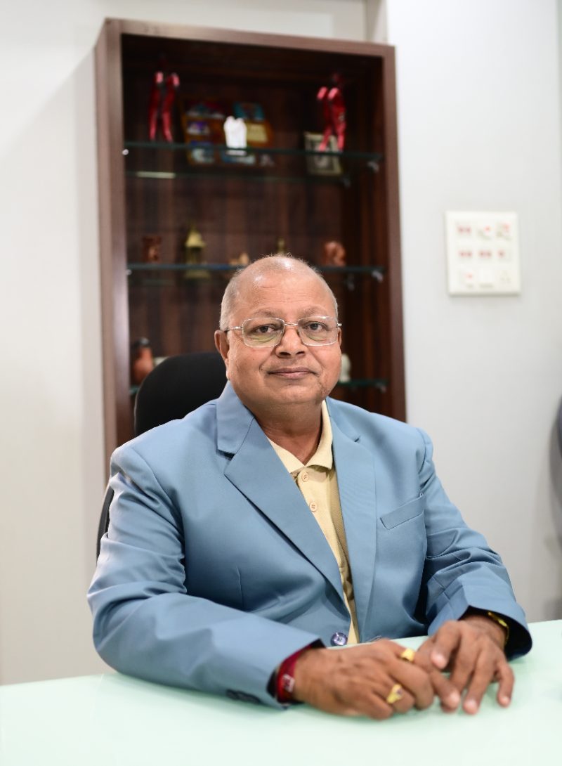 Founder of Arihant Mills in his office